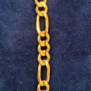 10kt Gold Figaro Bracelet